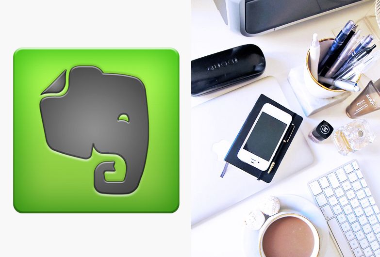 The Evernote app promo image