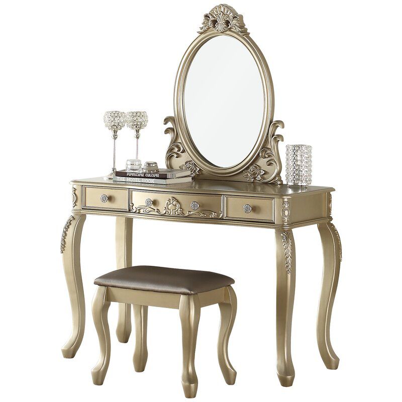 Caden Vanity Set with Mirror