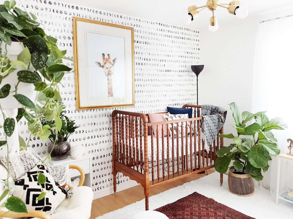 Boho-inspiriertes, geschlechtsneutrales Kinderzimmer