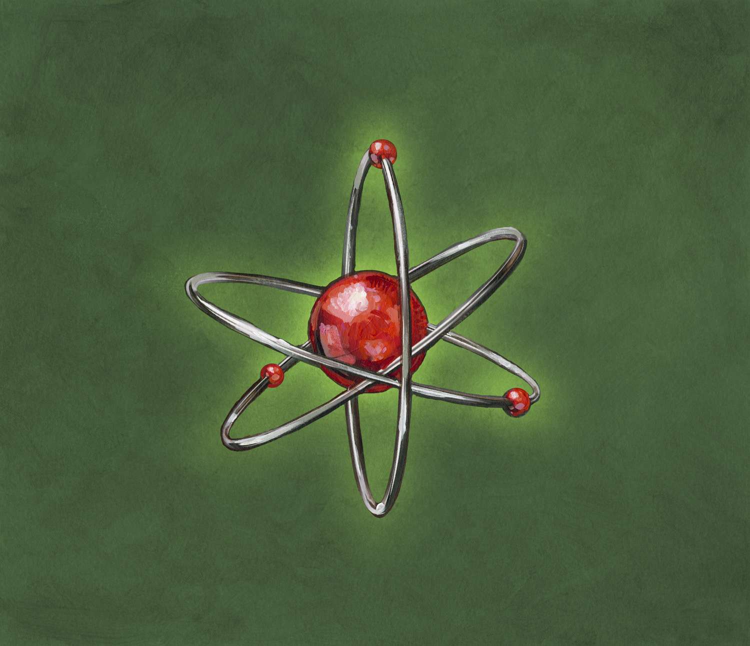 Atome orbité par les électrons