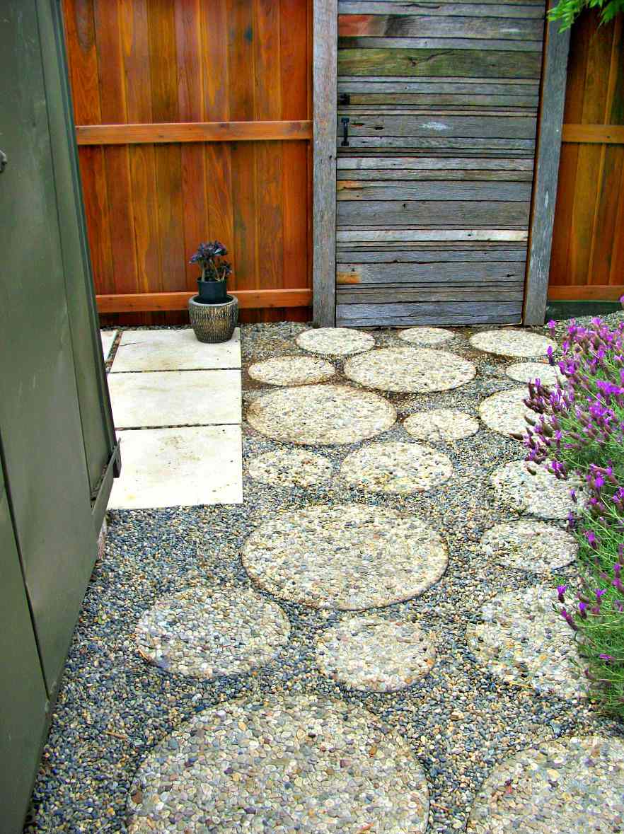 round aggregate pavers