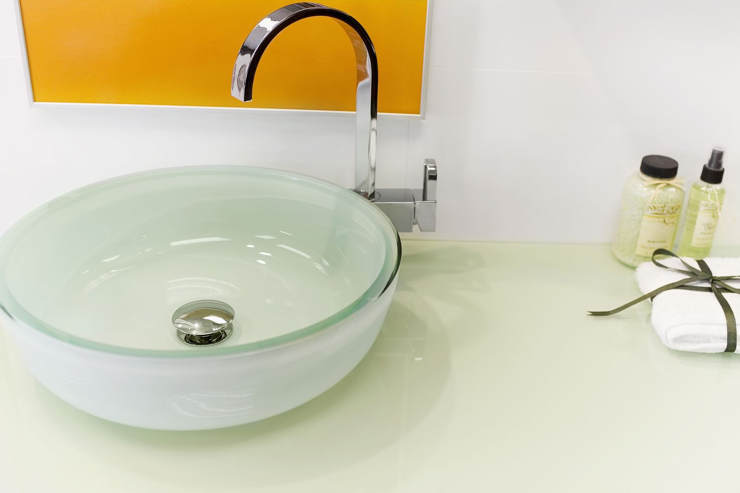 Vessel sink bathroom vanity