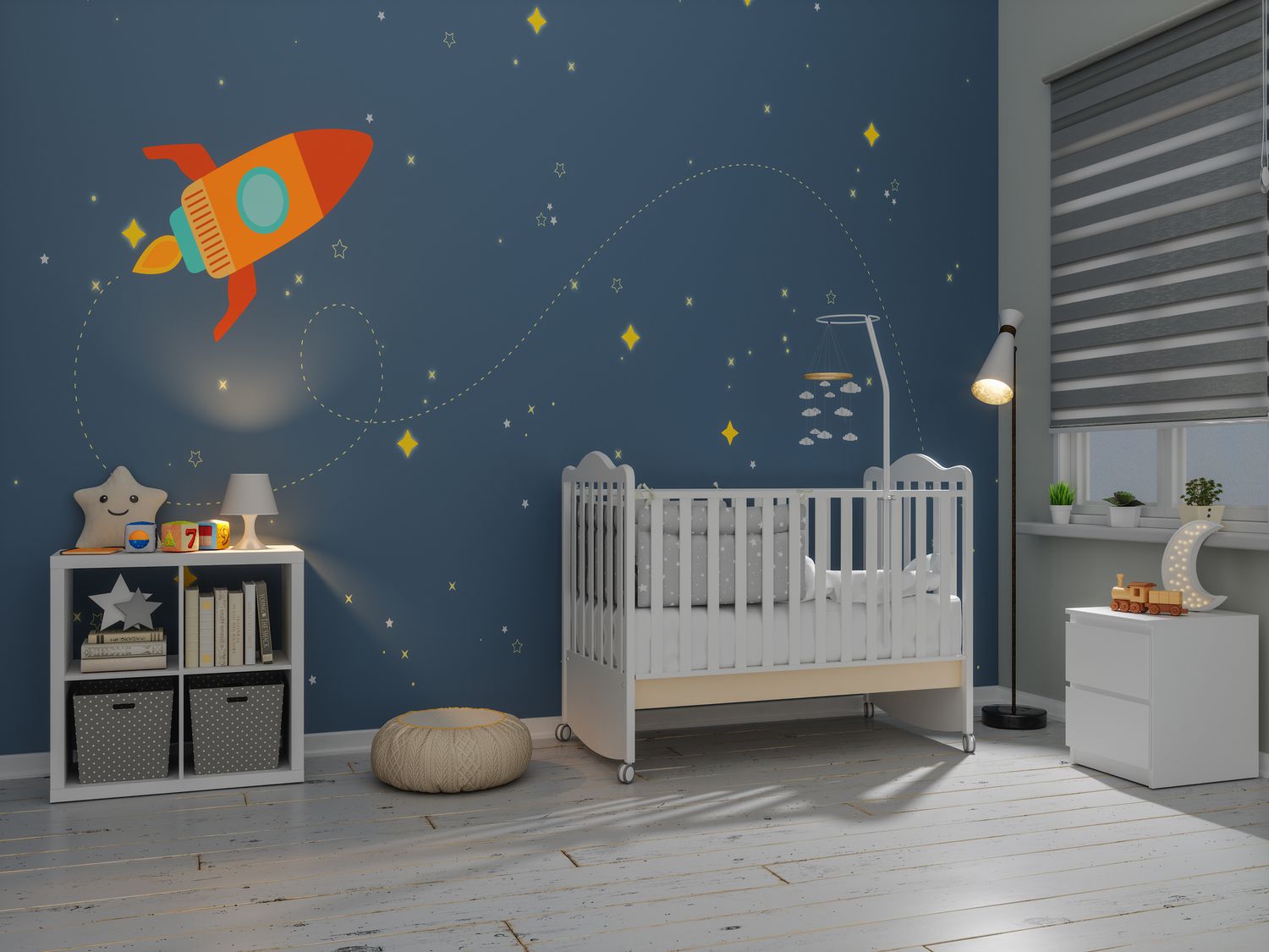 Nursery Room In The Evening