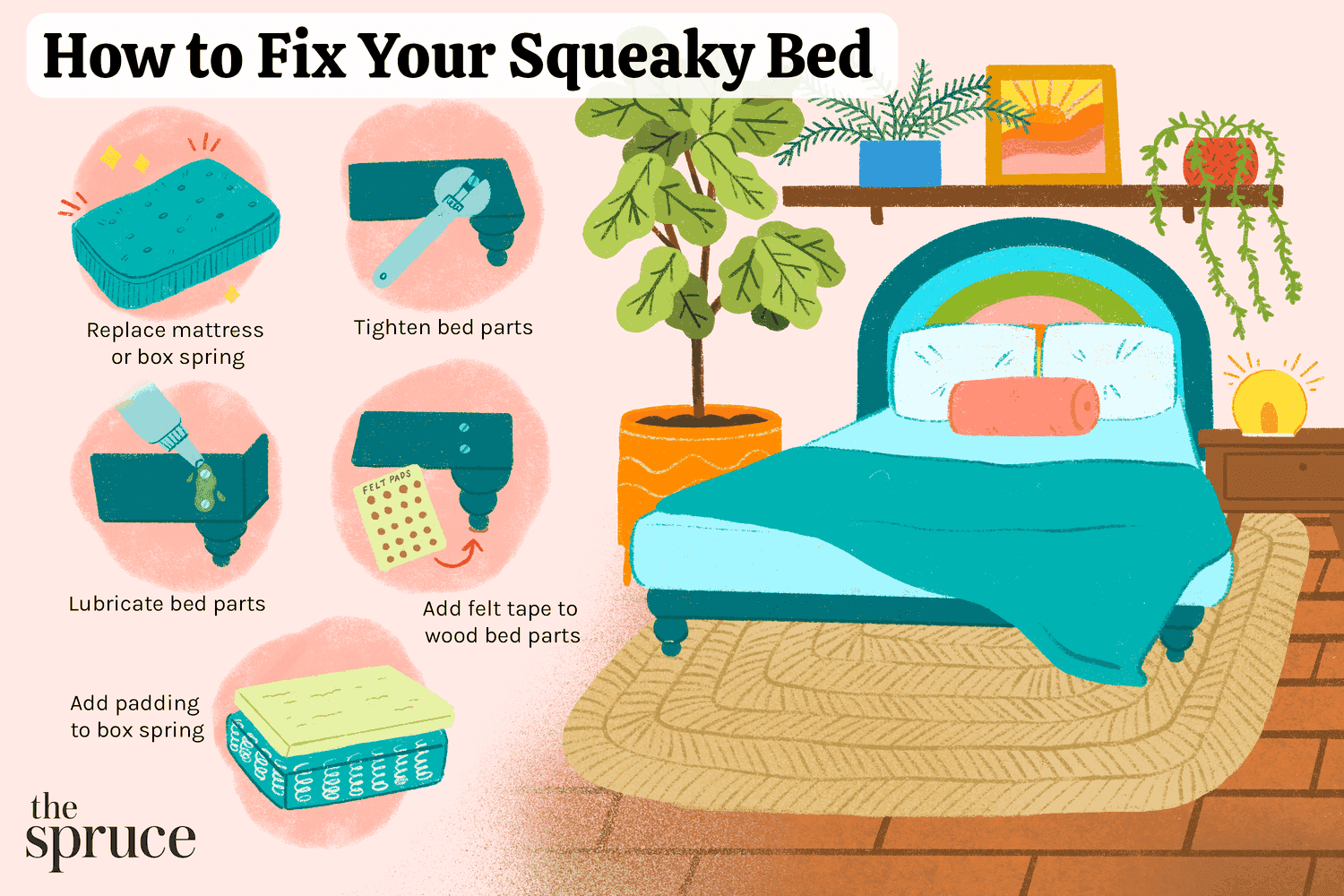 Wie Sie Ihr quietschendes Bett reparieren