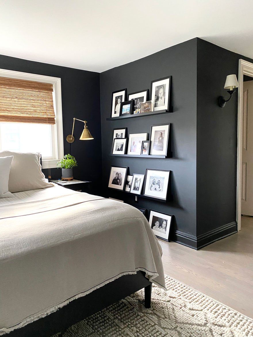 black and white bedrooms