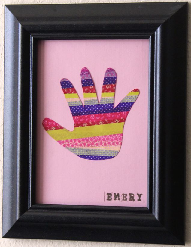 Washi Tape Hand Print