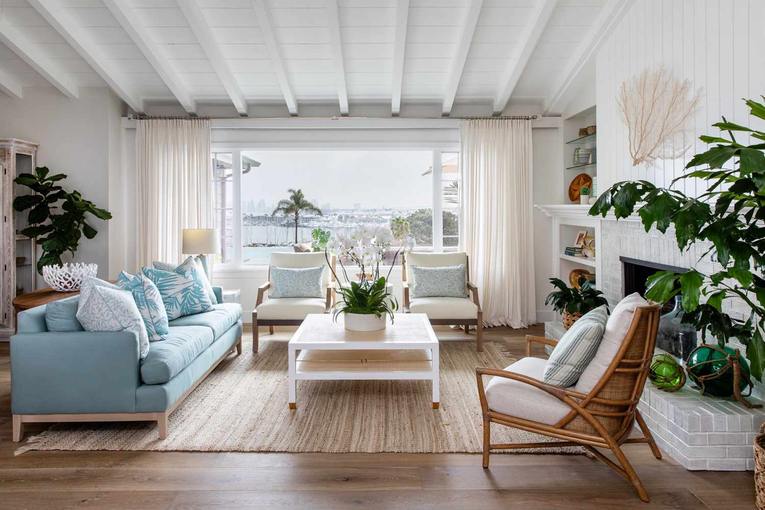 beach house living room