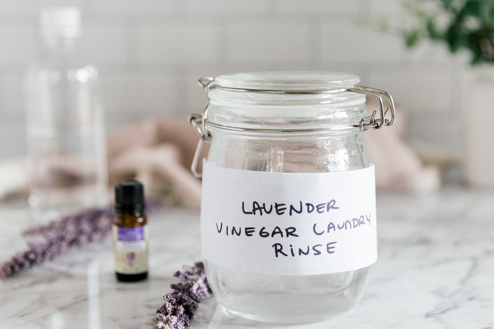 DIY-Lavendel-Essig-Spülung