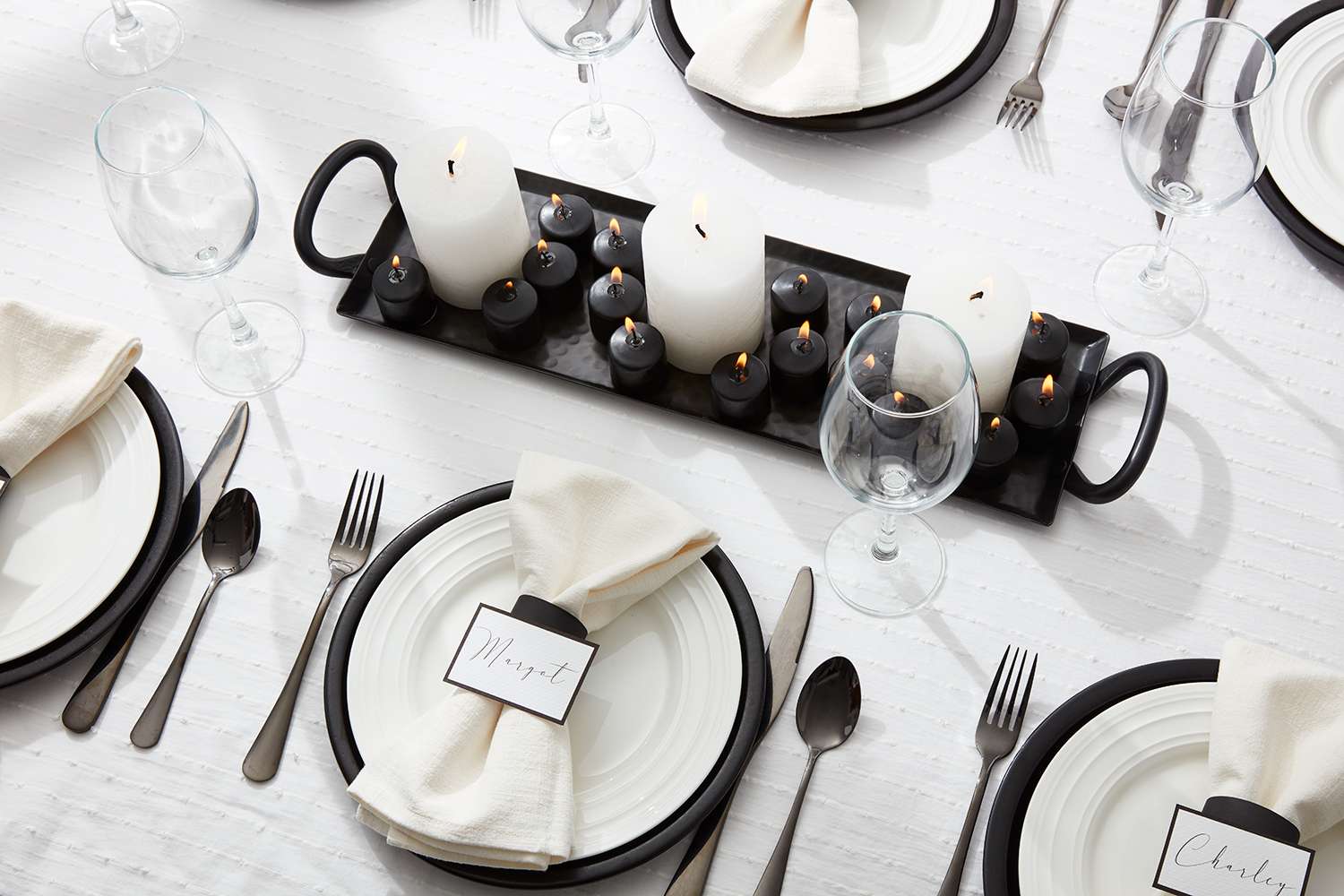 Black and white party etiquette