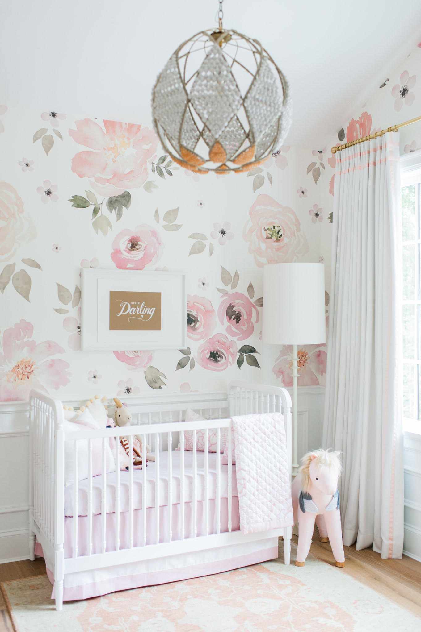 habitaciones rosas para bebés