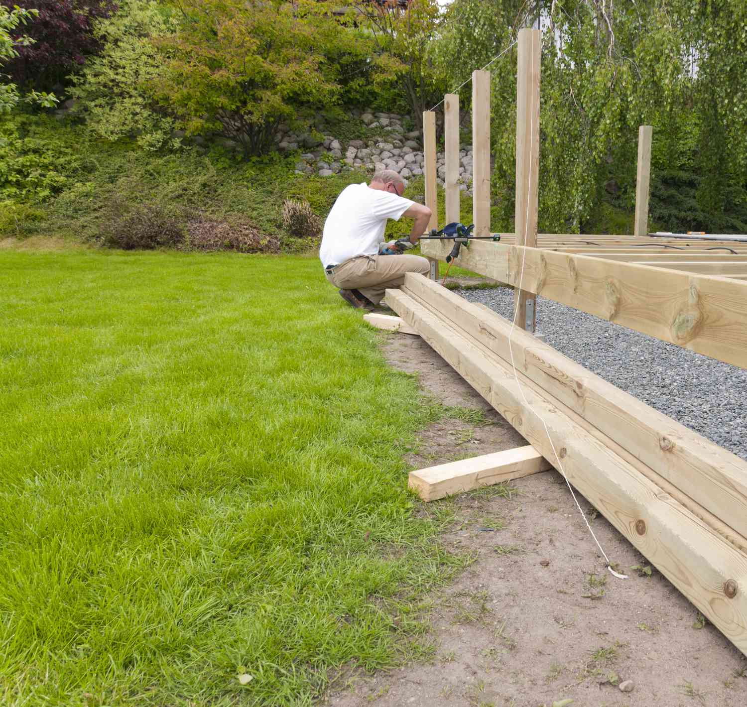 Framing a Backyard Deck