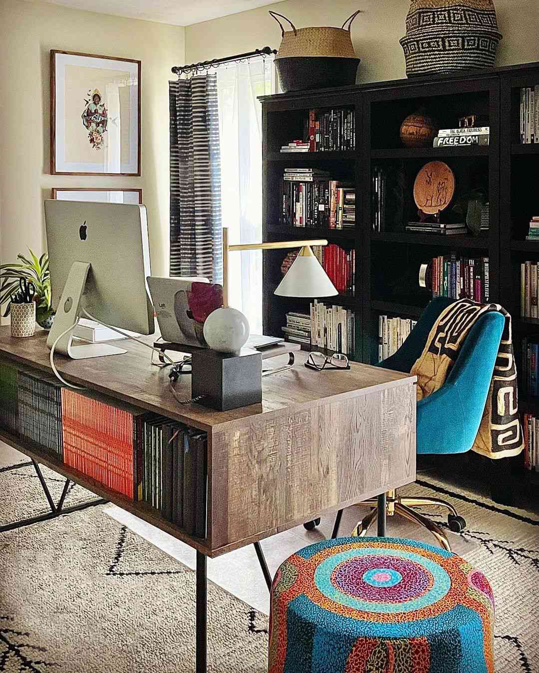 maximalist home office