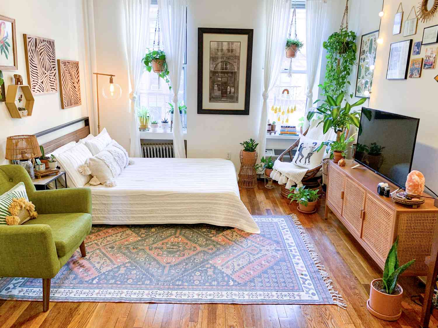 KC Cibran's boho and cuban abuela inspired nyc studio apartment 