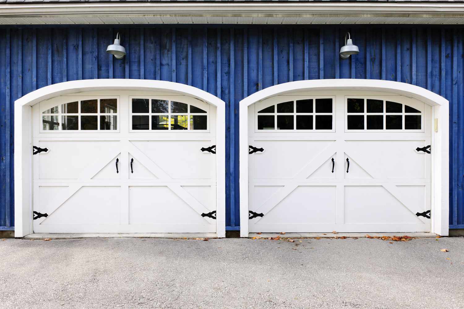 Puertas de garaje dobles