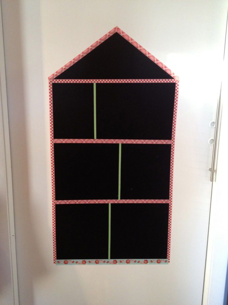 Washi Tape Kreidetafel Haus