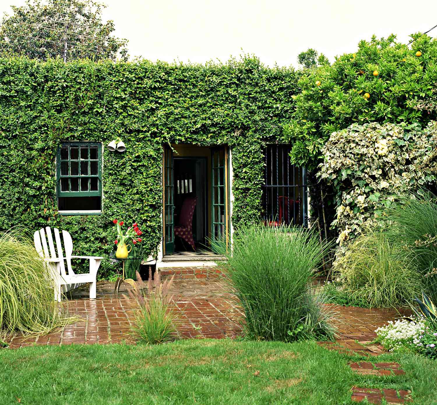 patio de ladrillos