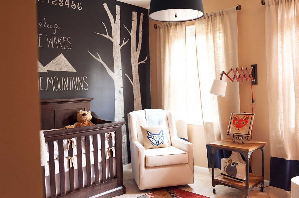 Woodland meets Southwest baby nursery