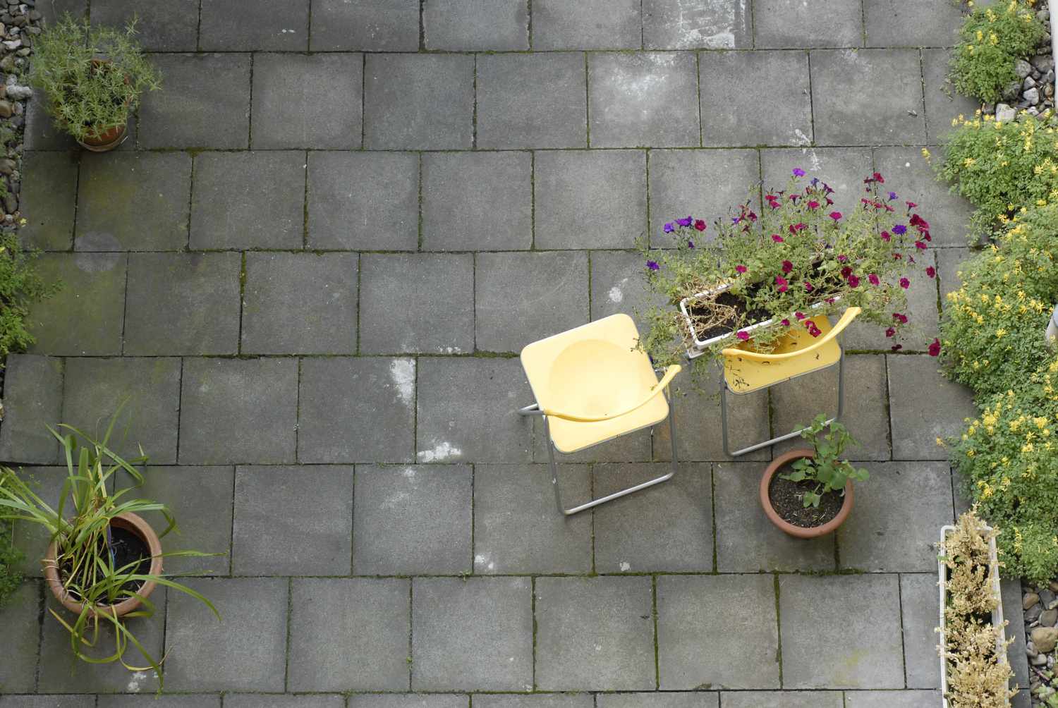 concrete paver patio