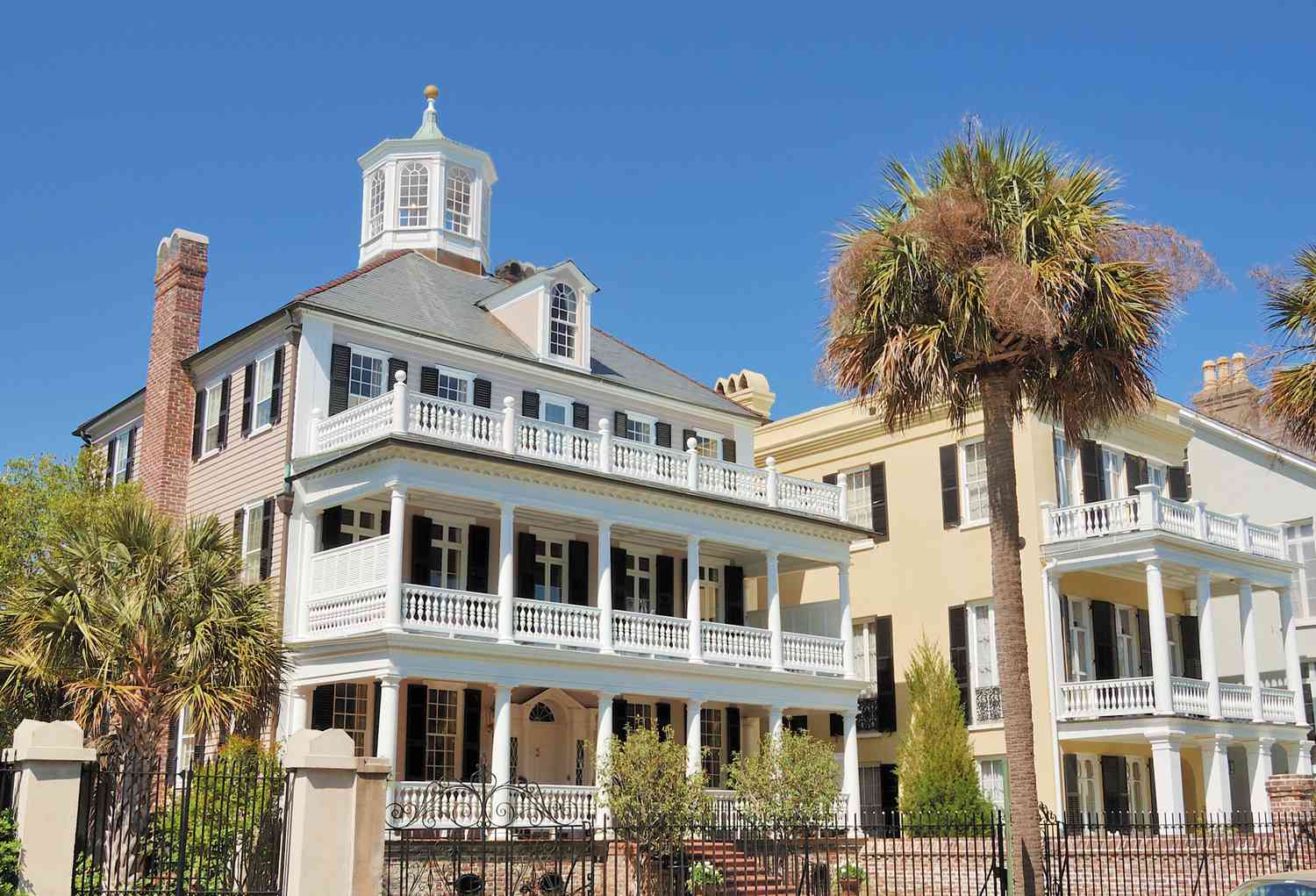 Uma casa dupla de Charleston.