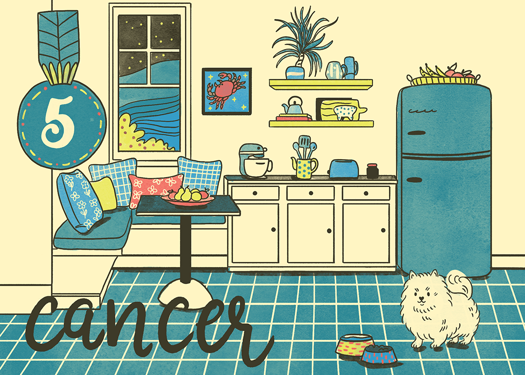 ilustración decoración hogar cáncer