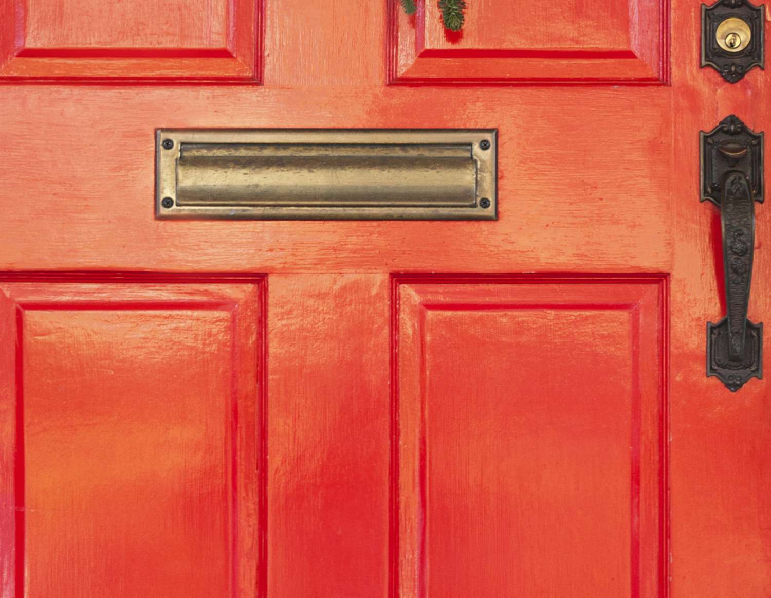 feng shui red color front door south