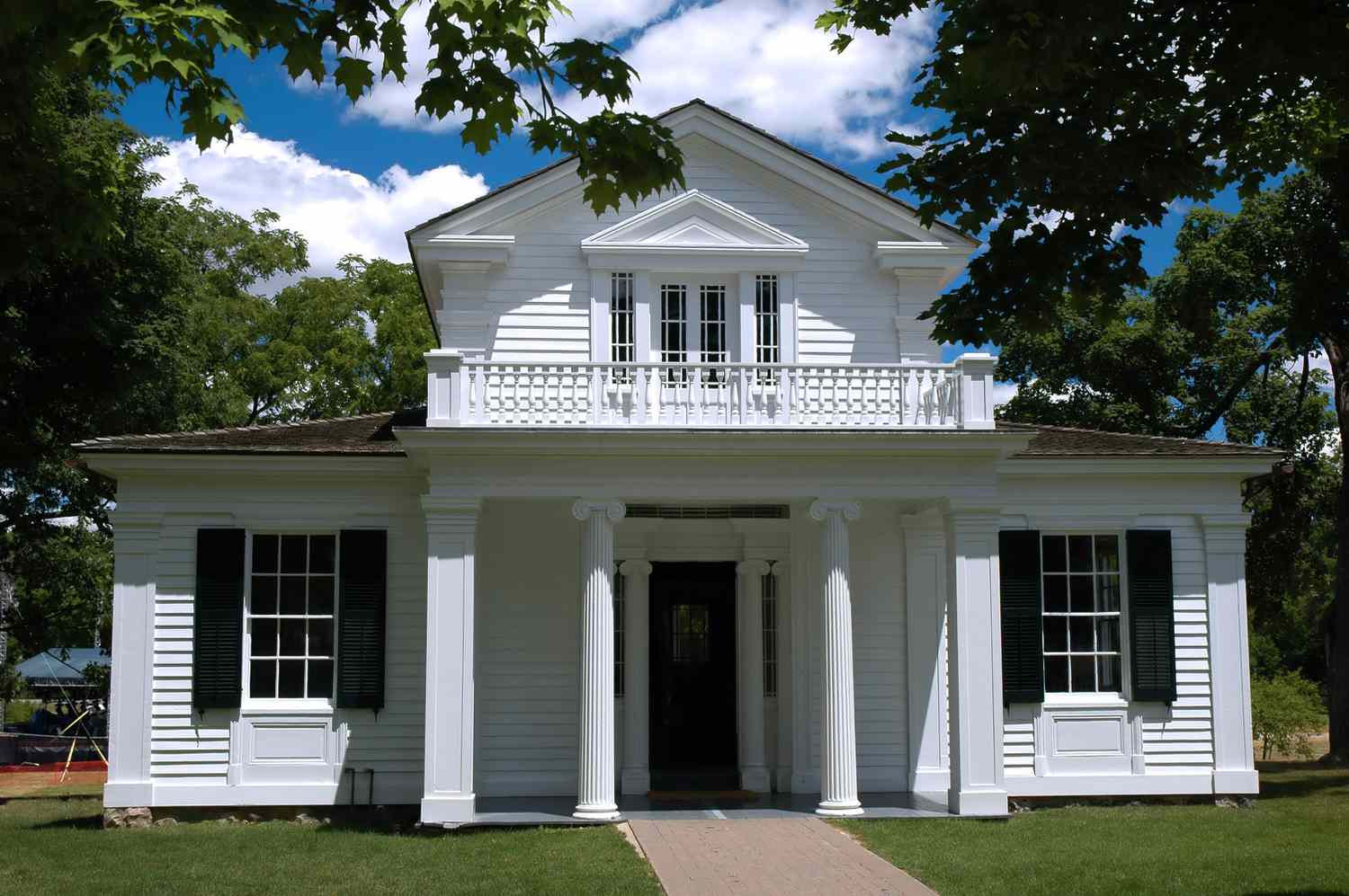 Greek Revival Haus in Greenfield Village, Michigan.