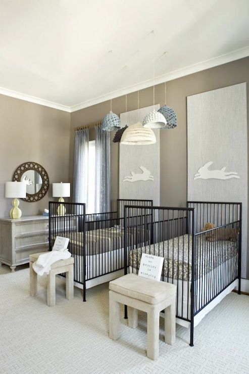 Neutral twin nursery