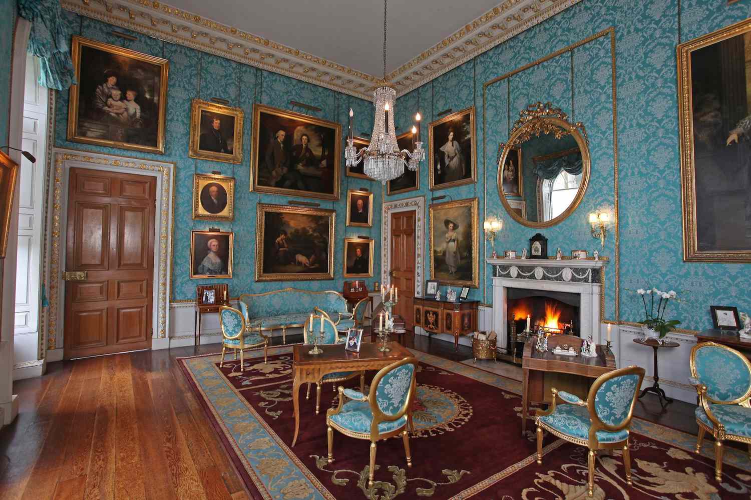 Turquoise Room at Castle Clyveden (Castle Howard) from Bridgerton