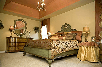 Tuscan Inspired Bedroom by Casual Elegance by Cheryl.