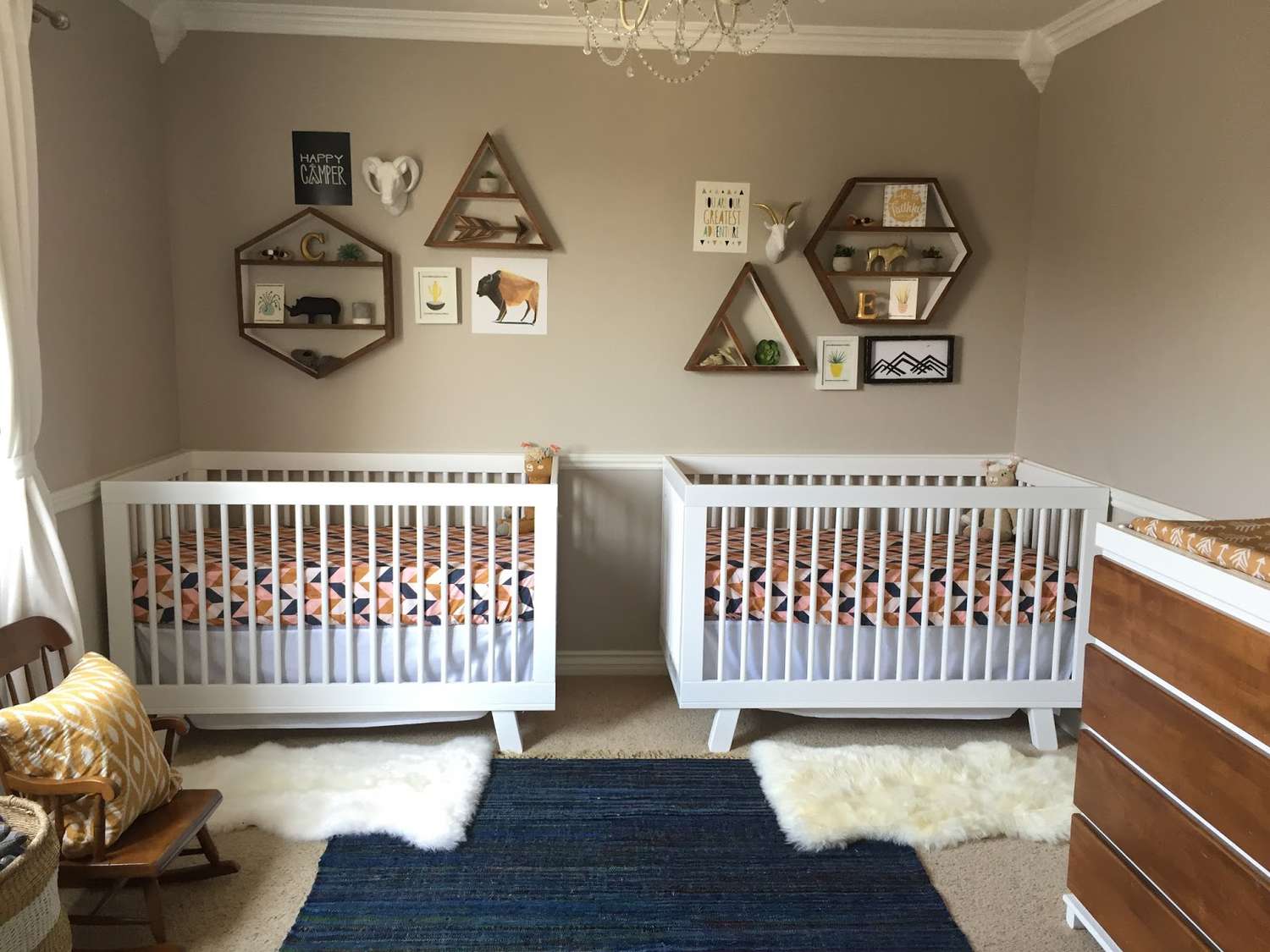 Neutral twin nursery