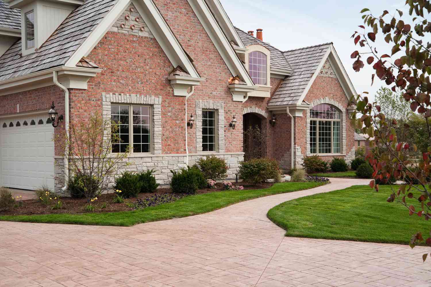 red brick home exterior