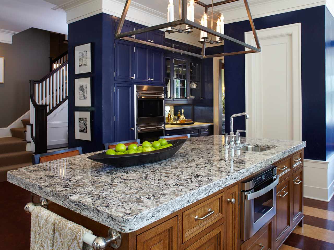 Bellingham countertop used on a kitchen island.