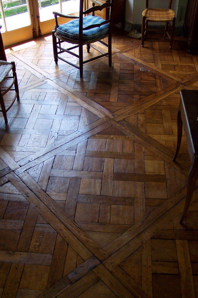 patterned wood floors