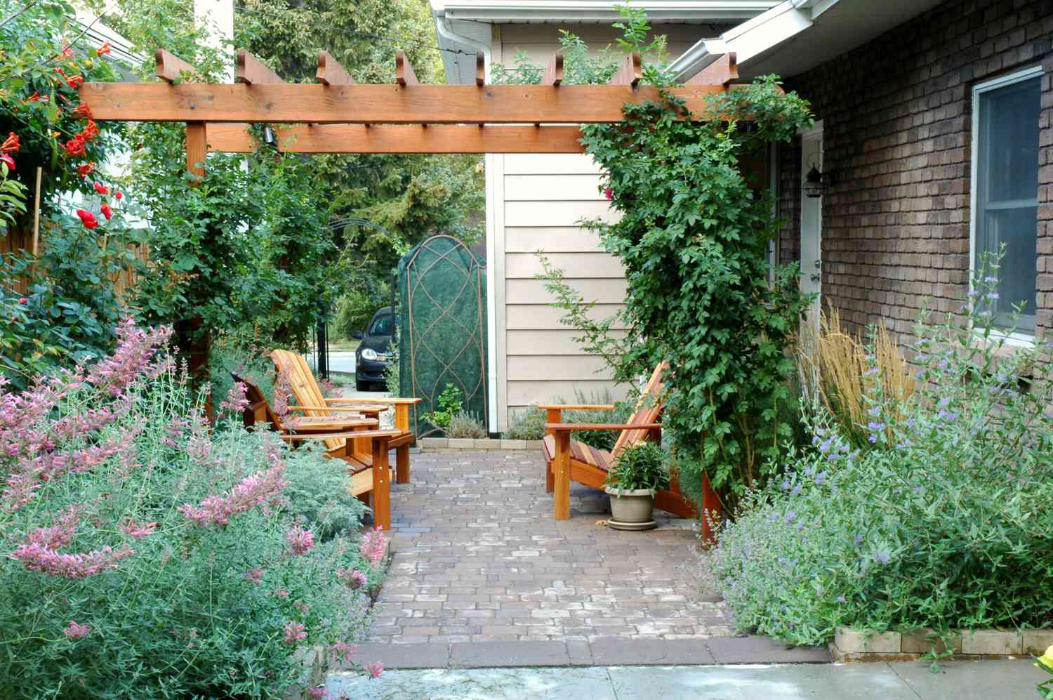 terrasse und pergola