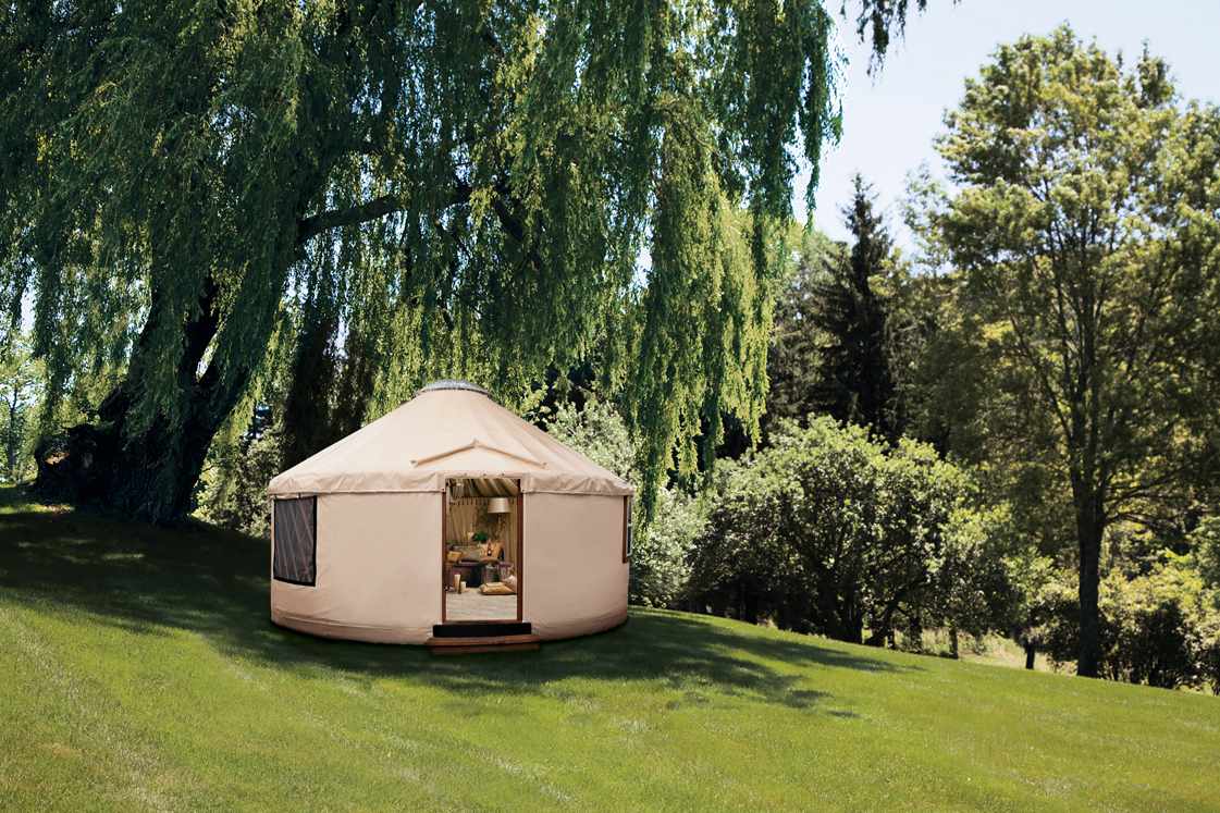 Una yurta Rainier de un catálogo de Neiman Marcus