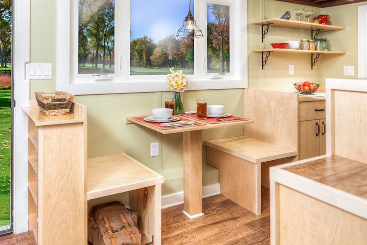 móveis que proporcionam armazenamento em cozinhas pequenas