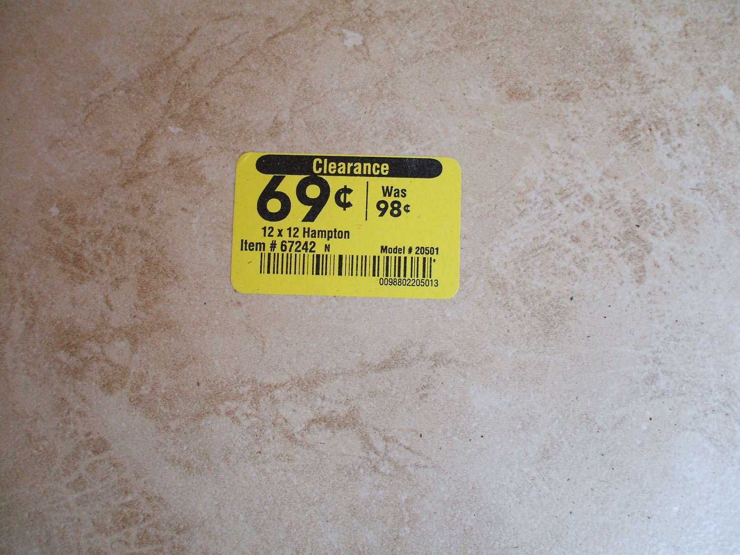 Clearance tile for sale