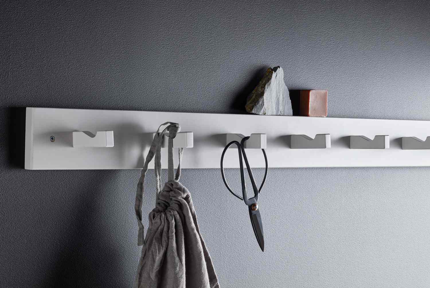 IKEA KUBBIS Regal mit 7 Haken, grau