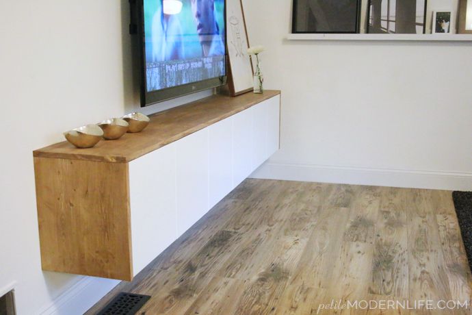 A floating TV console hack