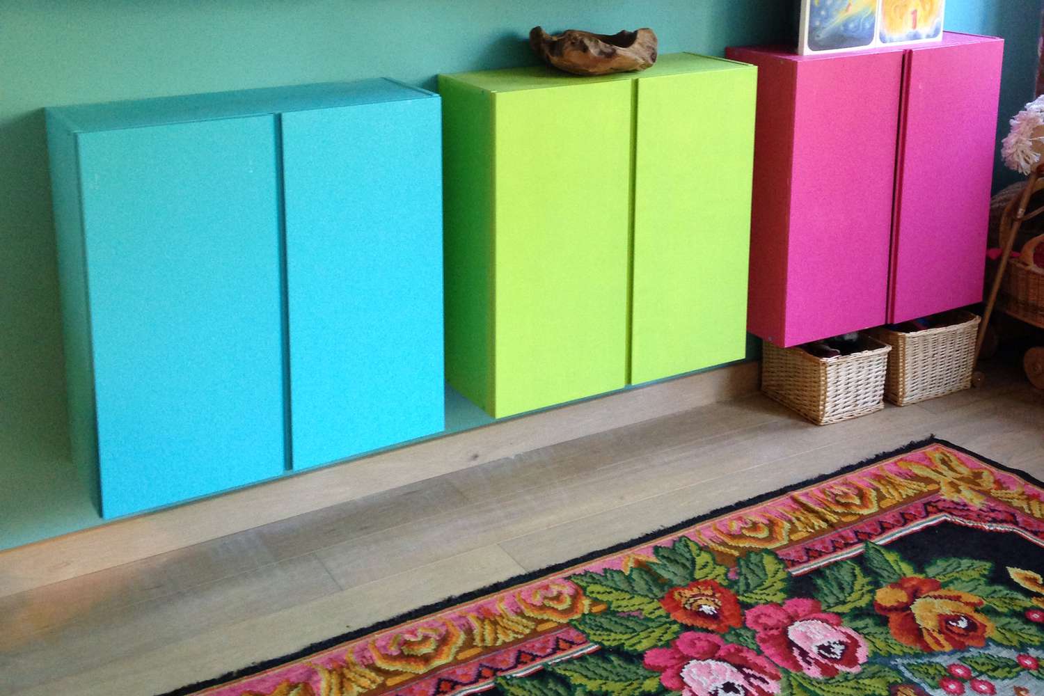 Colorful Ikea Ivar Entryway