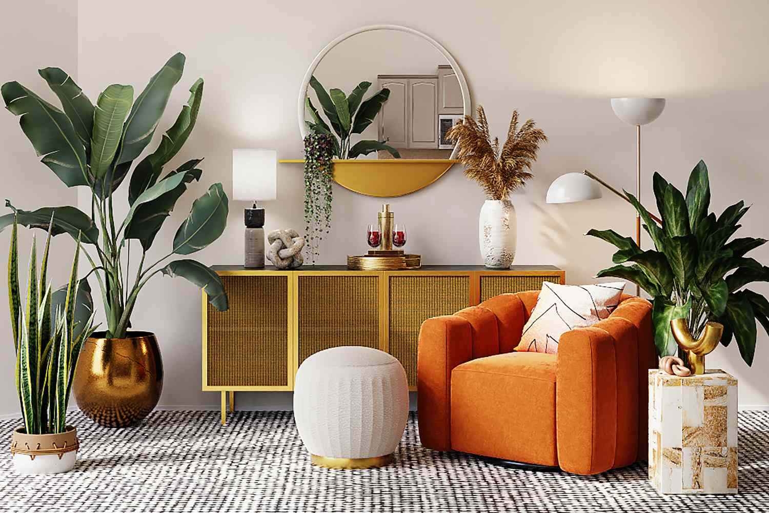Leo-inspired living room decor