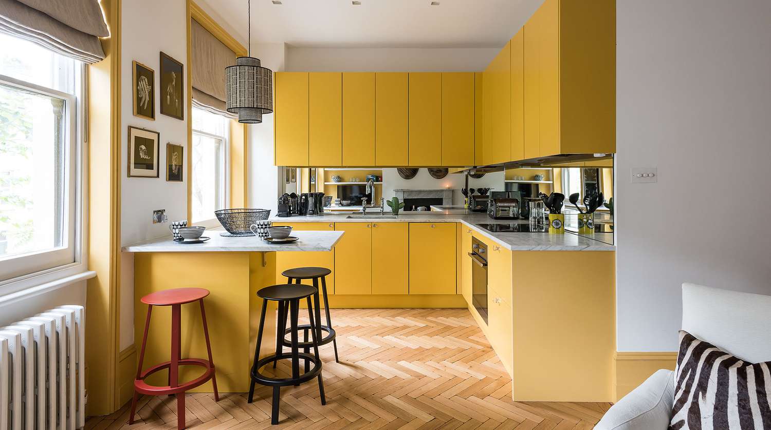 Cozinha amarela dinamarquesa