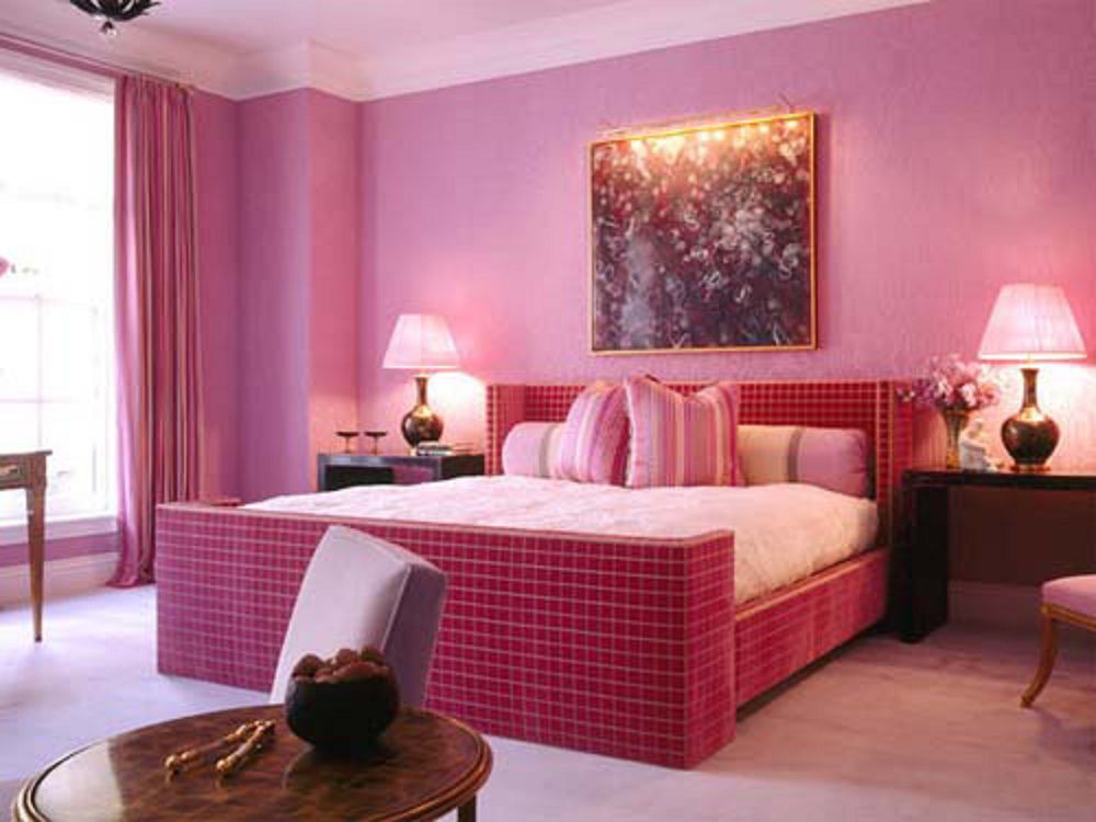 rosa Schlafzimmer