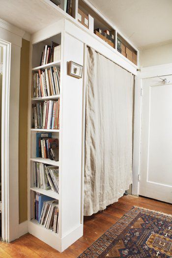 DIY bookshelf closet