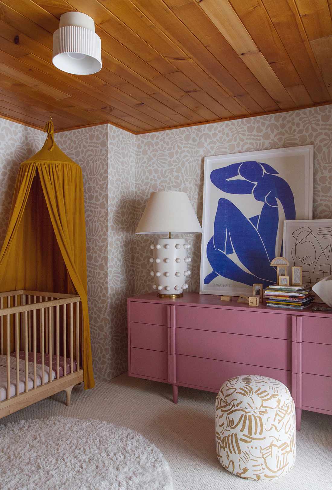 habitación rosa bebé