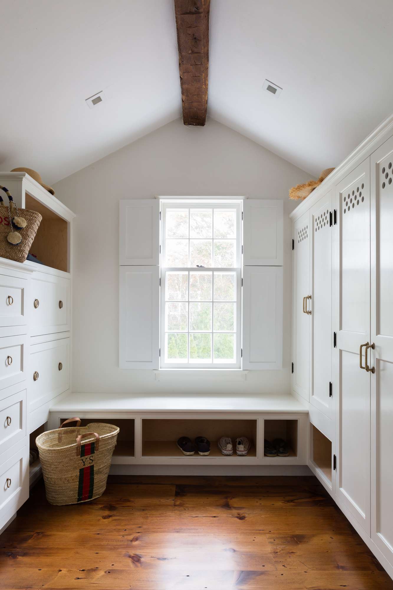 mudroom in small cottage