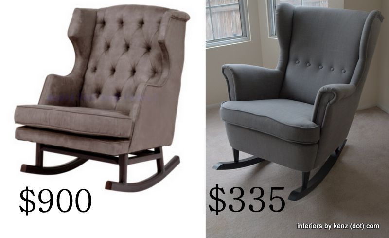 DIY upholstered rocker Ikea hack