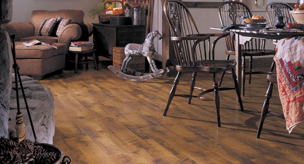 antiqued laminate flooring