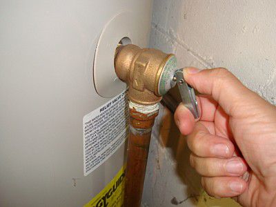 water heater t and p valve