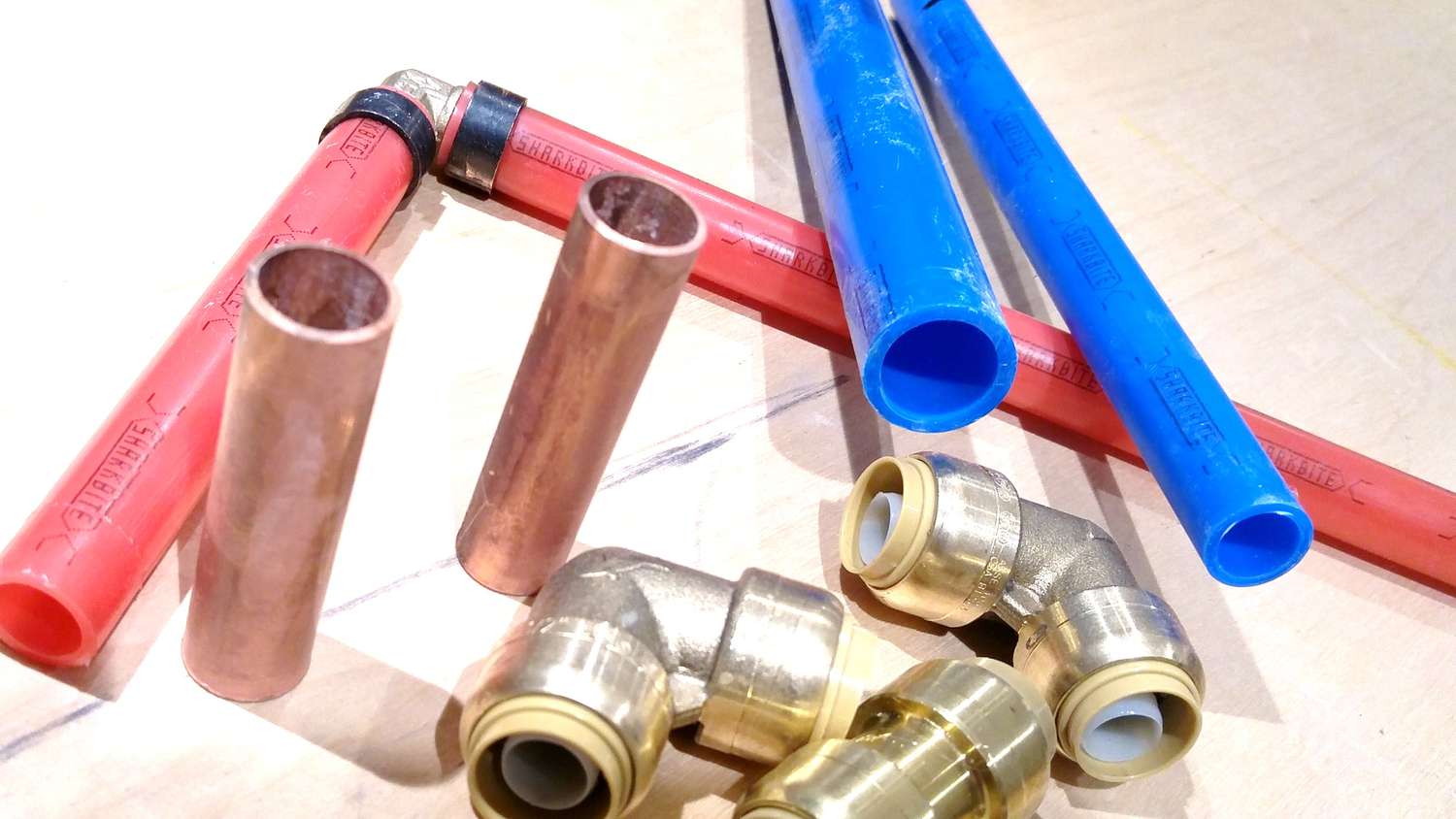 PEX, Kupfer und SharkBite Fittings